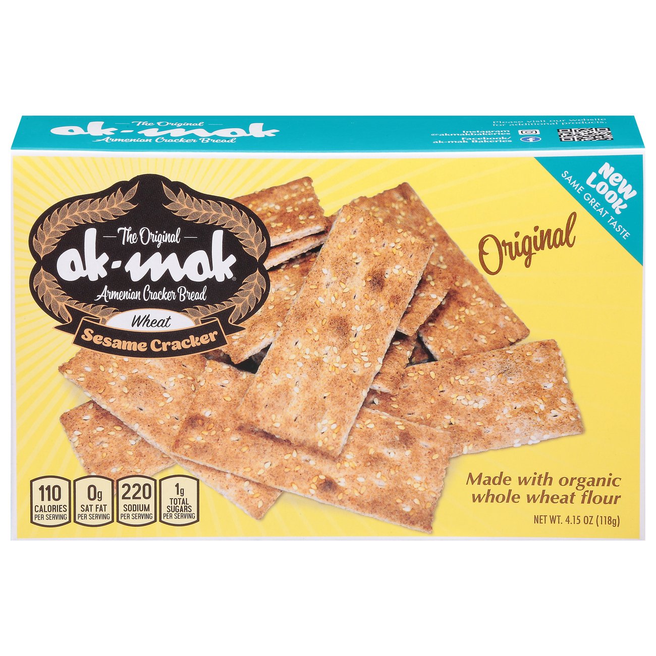 Ak Mak Stone Ground Sesame Crackers Shop Crackers & Breadsticks at HEB