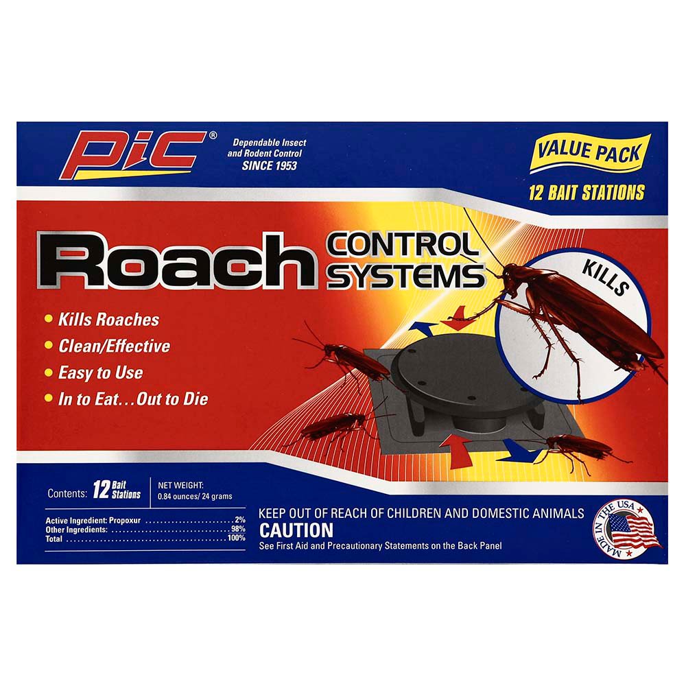 Raid Double Control Small Roach Baits - Cockroaches - Red - 6 / Carton