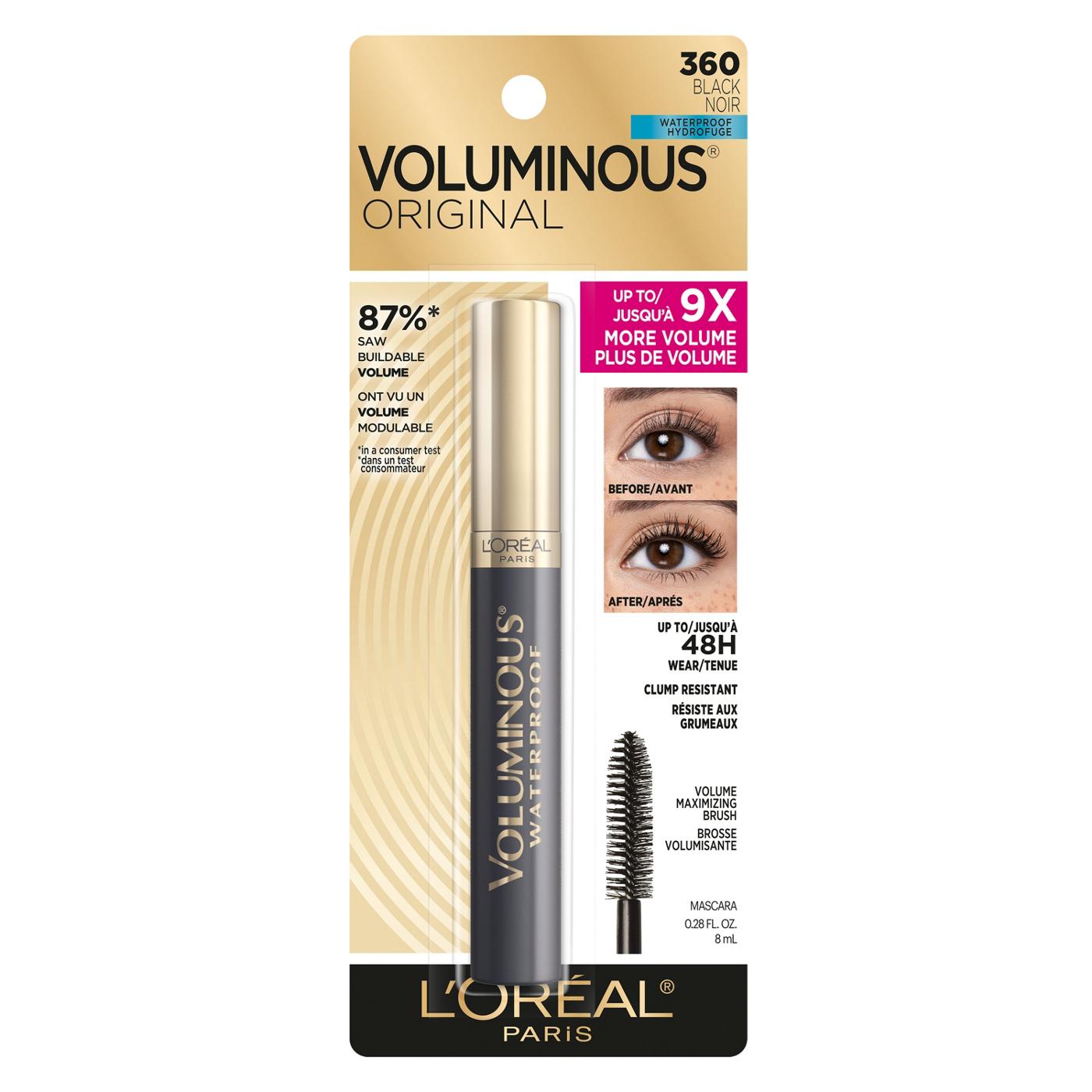L'Oréal Paris Voluminous Original Volume Building Waterproof Mascara - Black; image 1 of 3