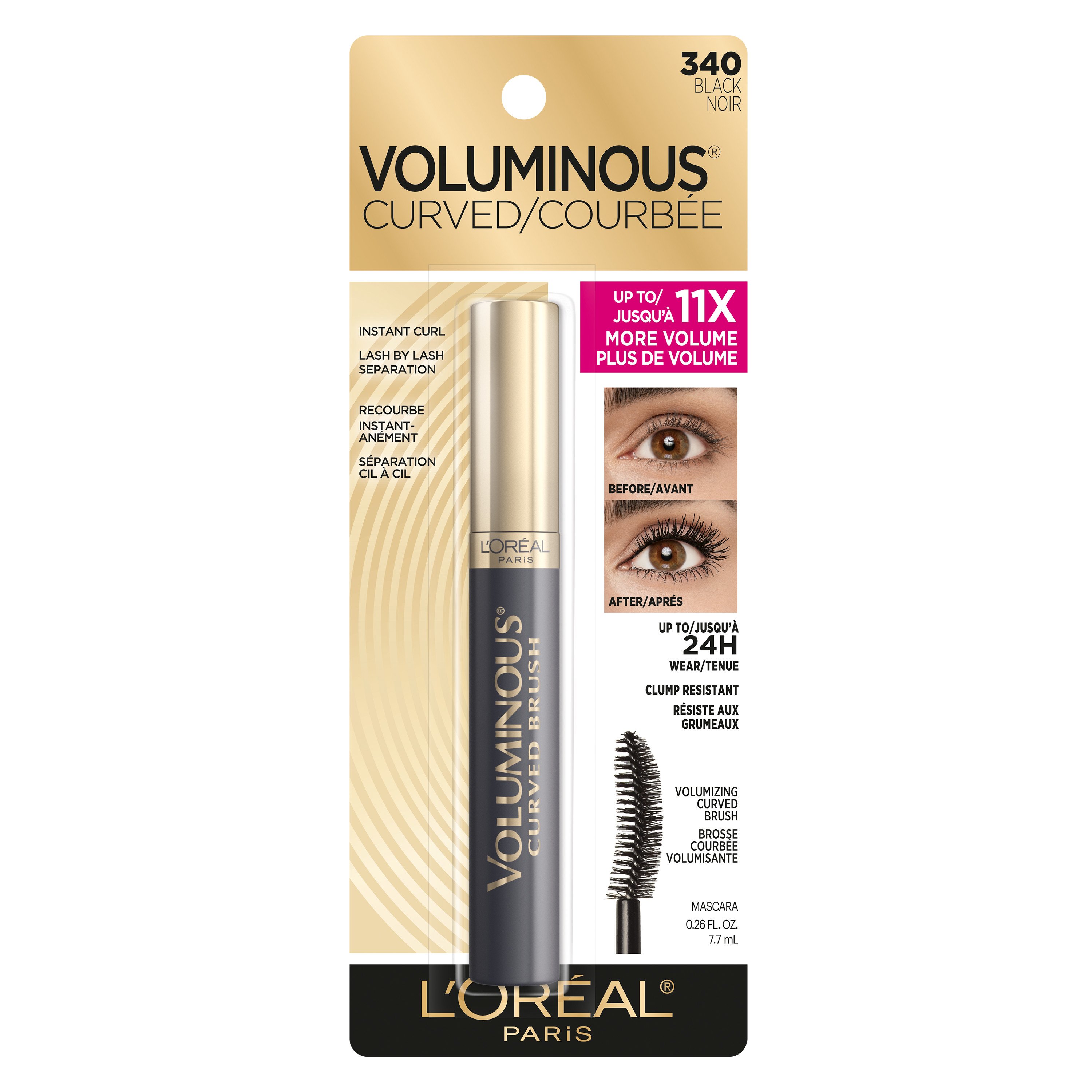 L'Oreal Paris Voluminous Original Curved Black Shop Makeup H-E-B