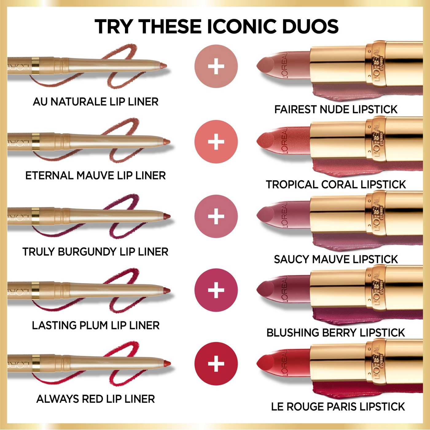 L'Oréal Paris Colour Riche Original Satin Lipstick - Saucy Mauve; image 3 of 5