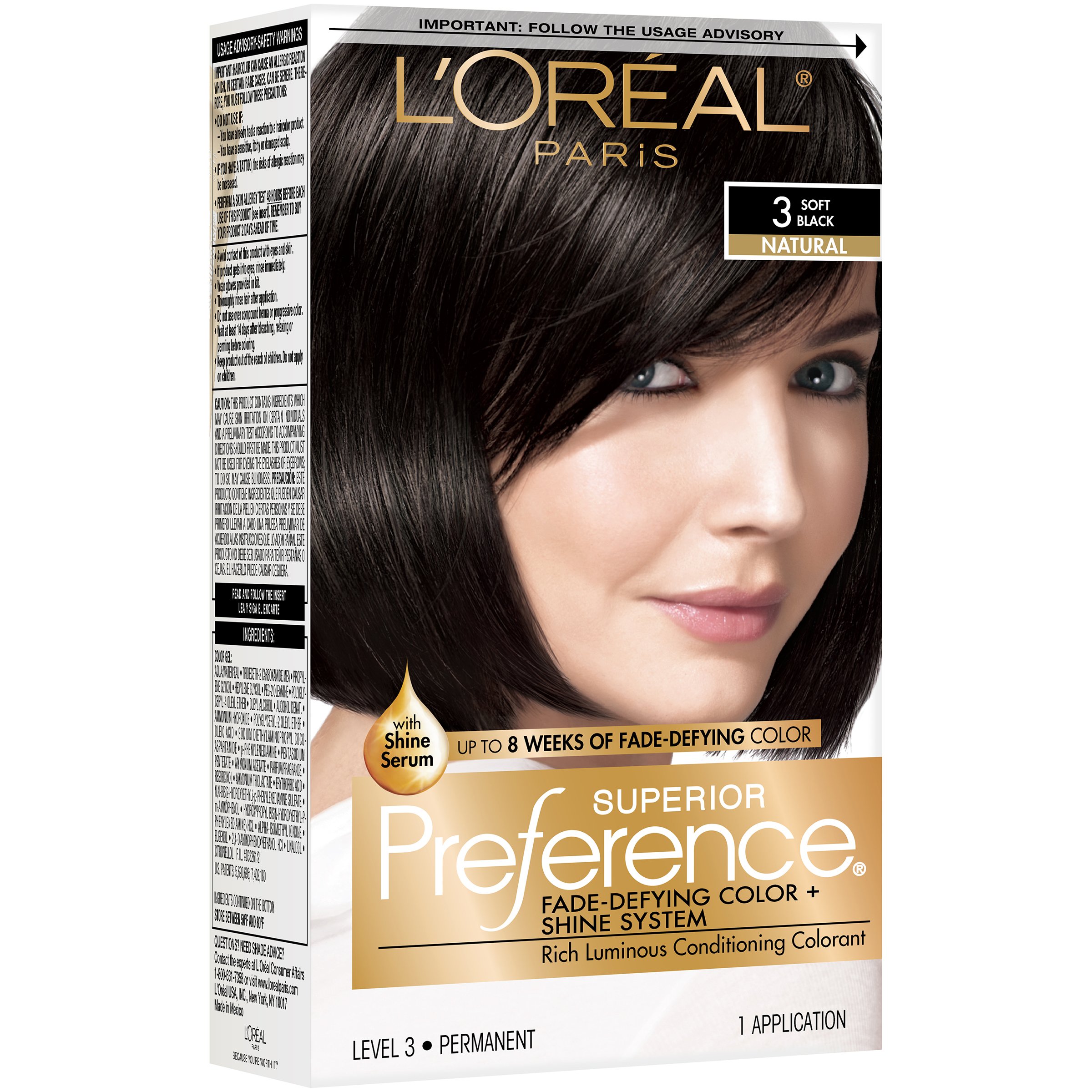 L'Oreal Paris Preference Hair Color, Dark Soft Mahogany/Brown