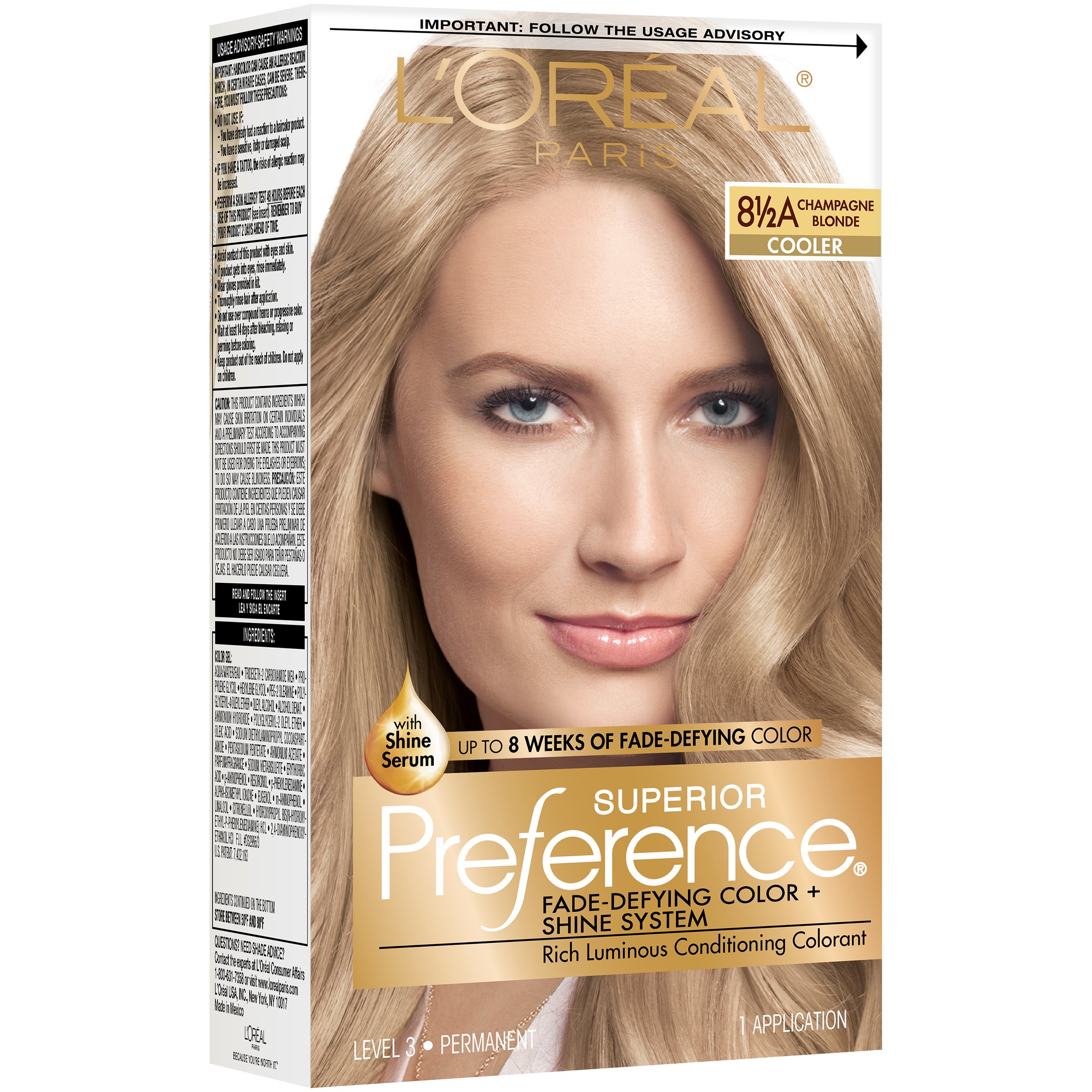 L'Oreal Paris Superior Preference Permanent Hair Color, Light