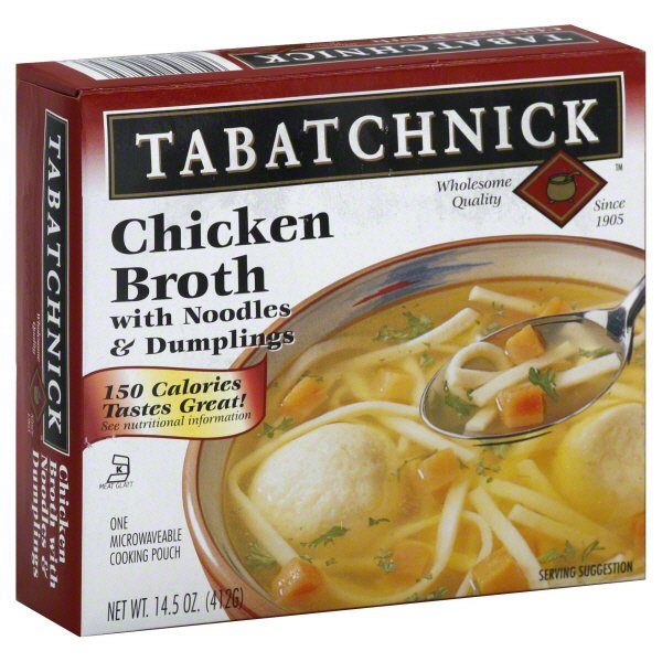 Tabatchnick Kosher Chicken Broth with Noodles and Dumplings Shop Soup