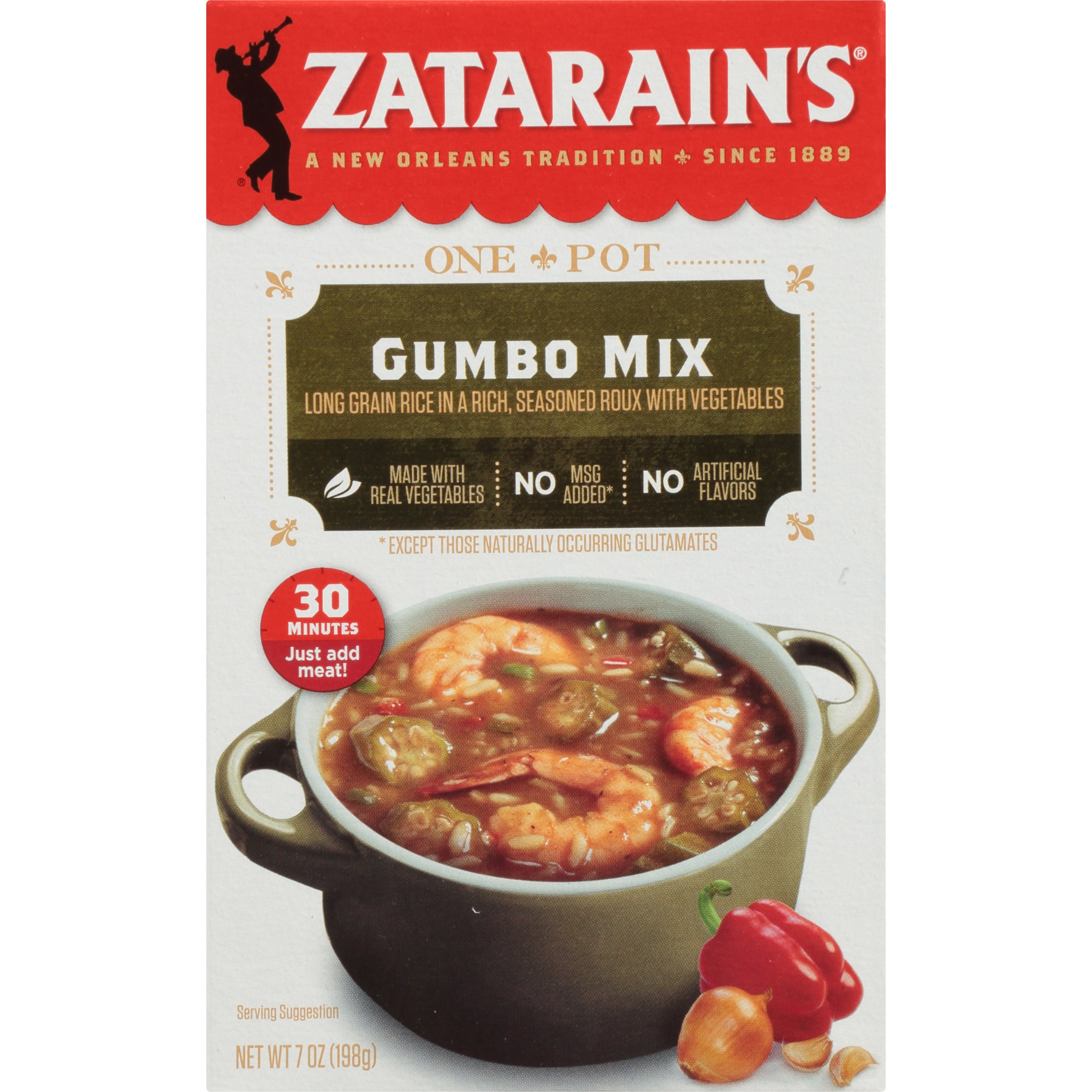 Zatarain's Gumbo Mix with Rice Shop Soups & Chili at HEB