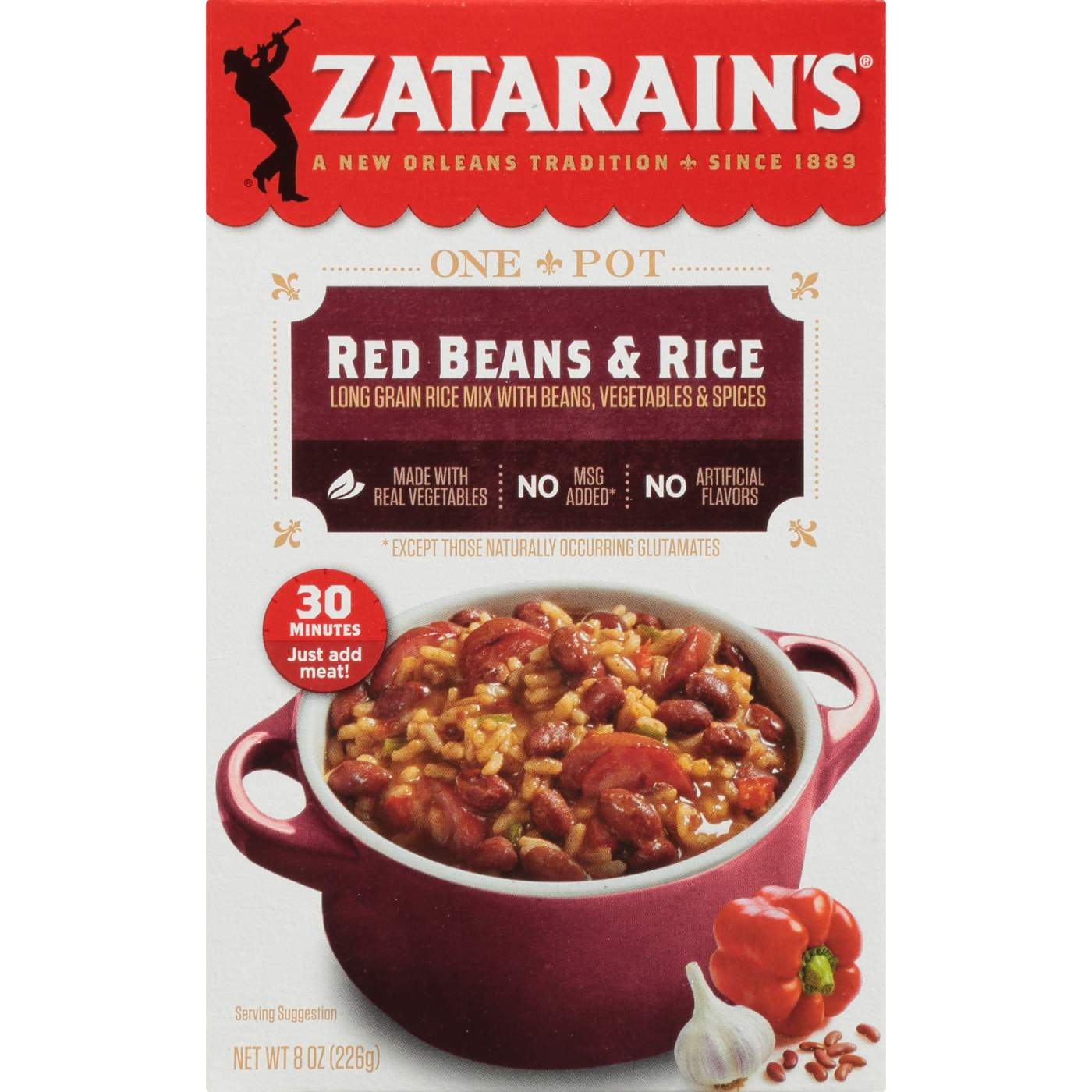Zatarain's Red Beans & Rice Dinner Mix; image 1 of 7