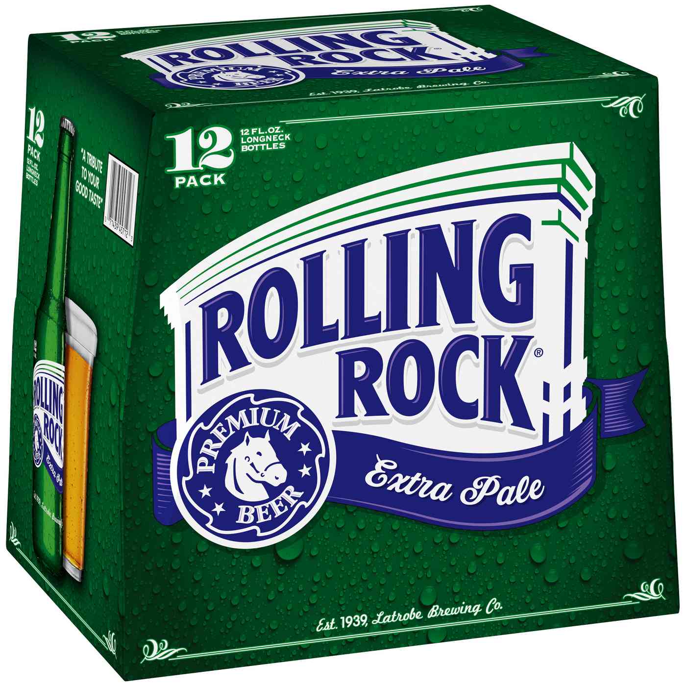 Rolling Rock Premium Extra Pale Beer 12 pk Bottles; image 1 of 2