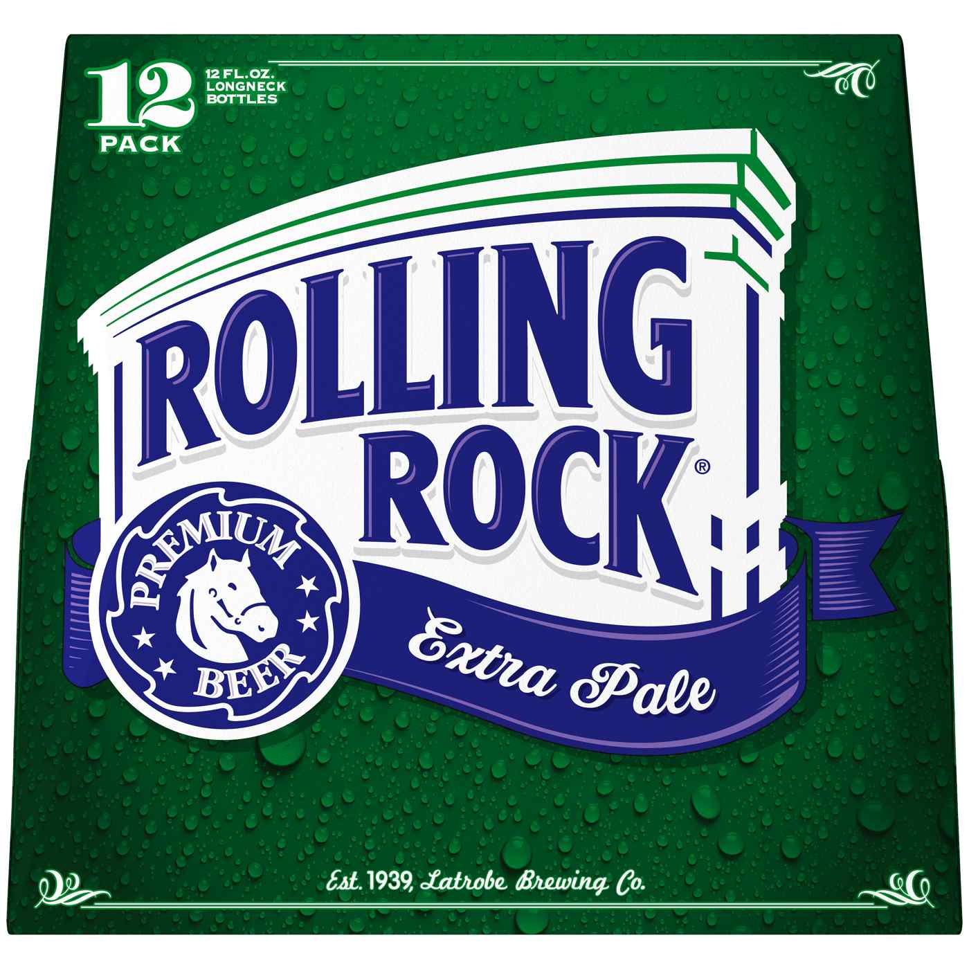 Rolling Rock Premium Extra Pale Beer 12 pk Bottles; image 2 of 2