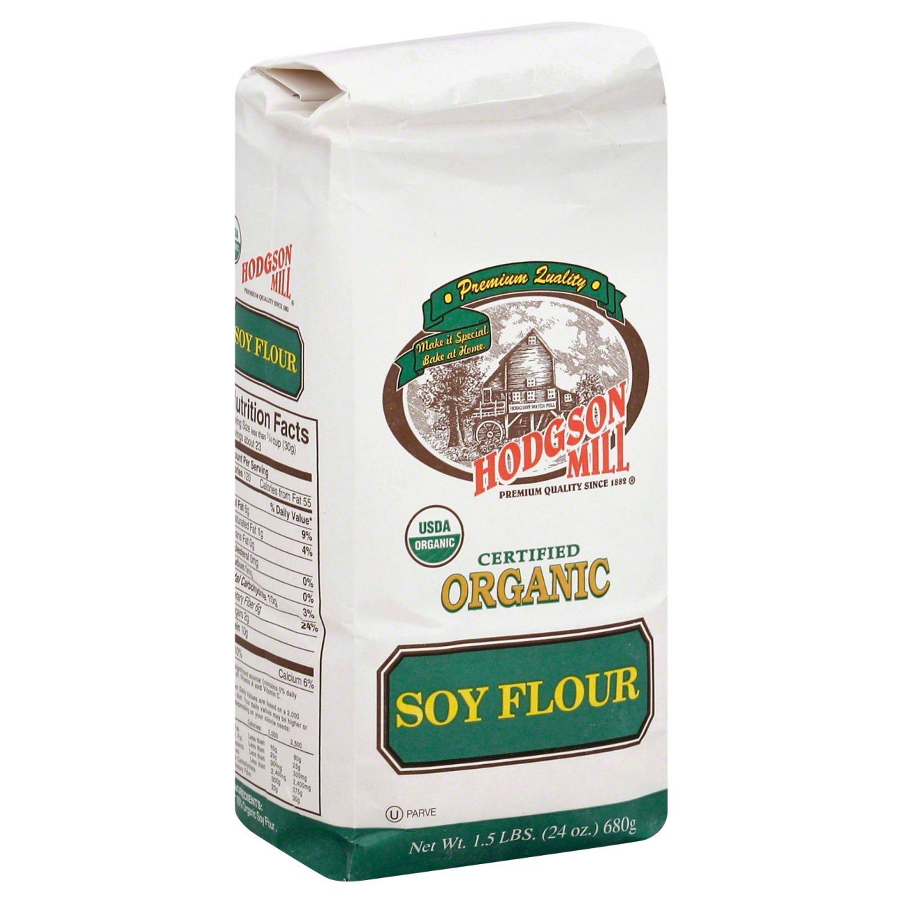 Hodgson Mill Organic Whole Grain Soy Flour Shop Flour at HEB