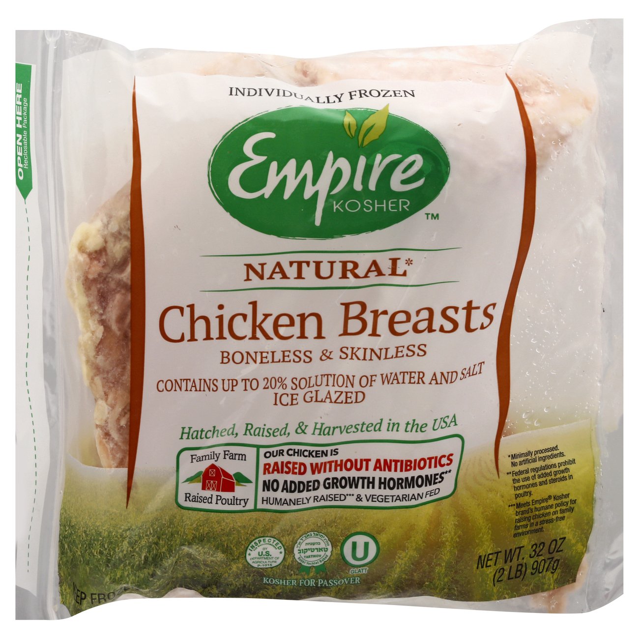 Empire Kosher Kosher Boneless & Skinless Chicken Breasts - Shop Chicken ...