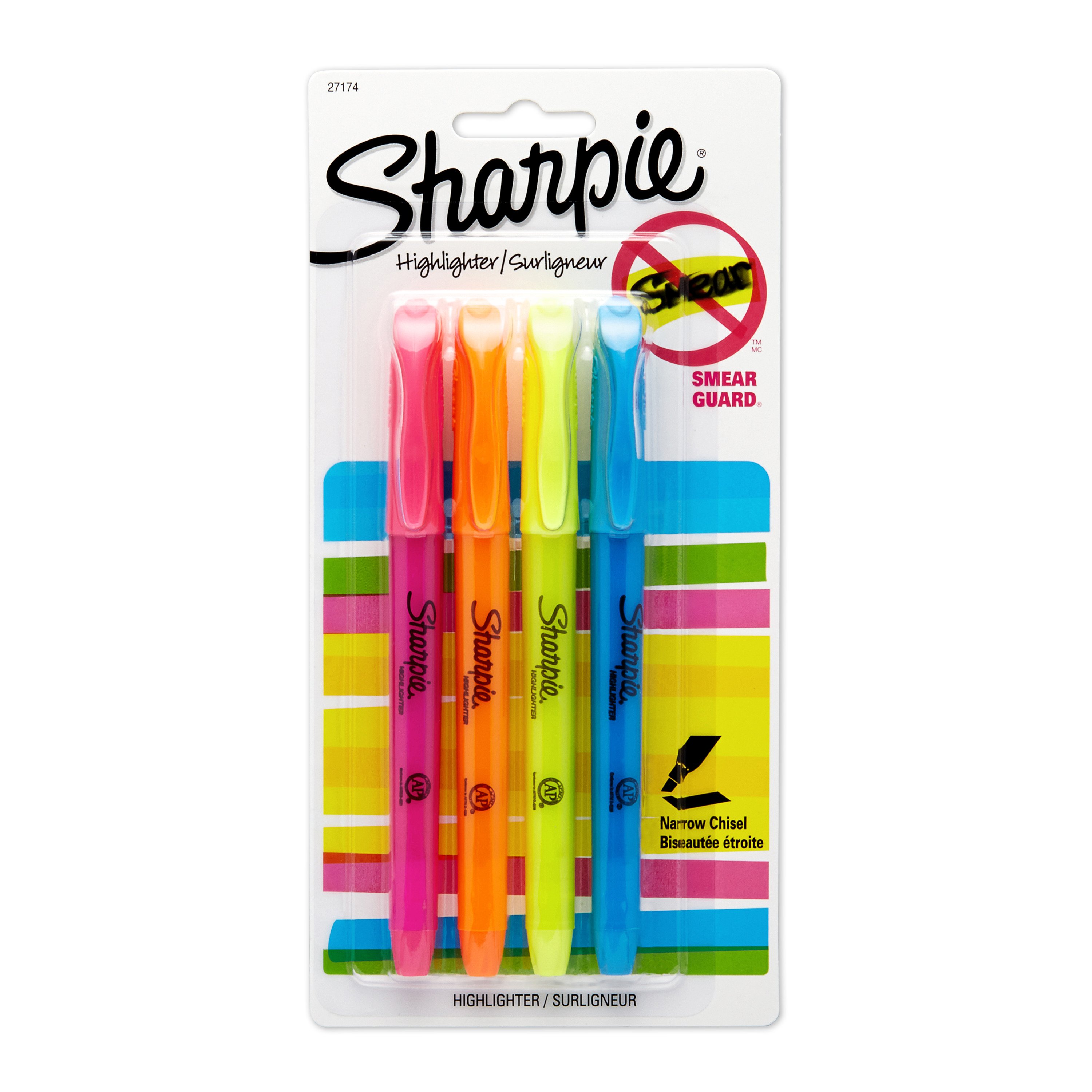 Hi-Liter Pen-Style Highlighters, Assorted Colors, Smear Safe, Nontoxic  7170923565