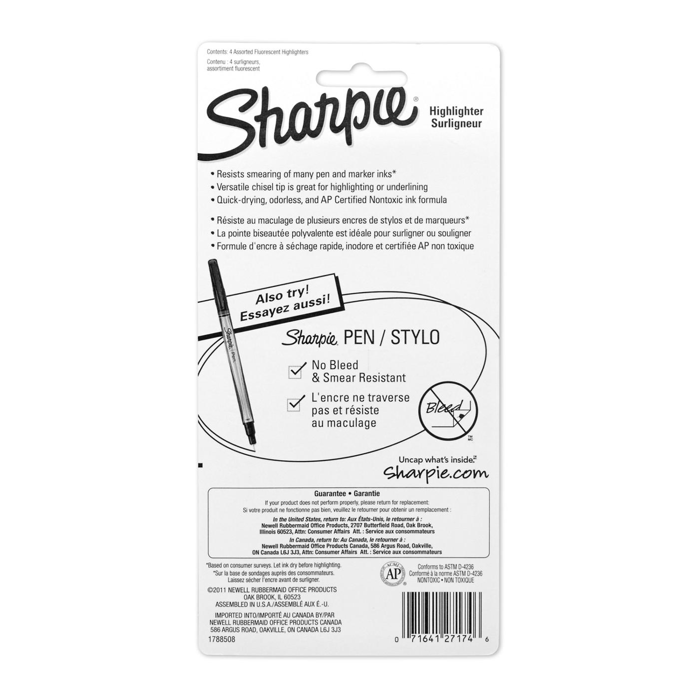 Sharpie Narrow Chisel Tip Pocket Highlighters - Assorted Ink; image 2 of 2