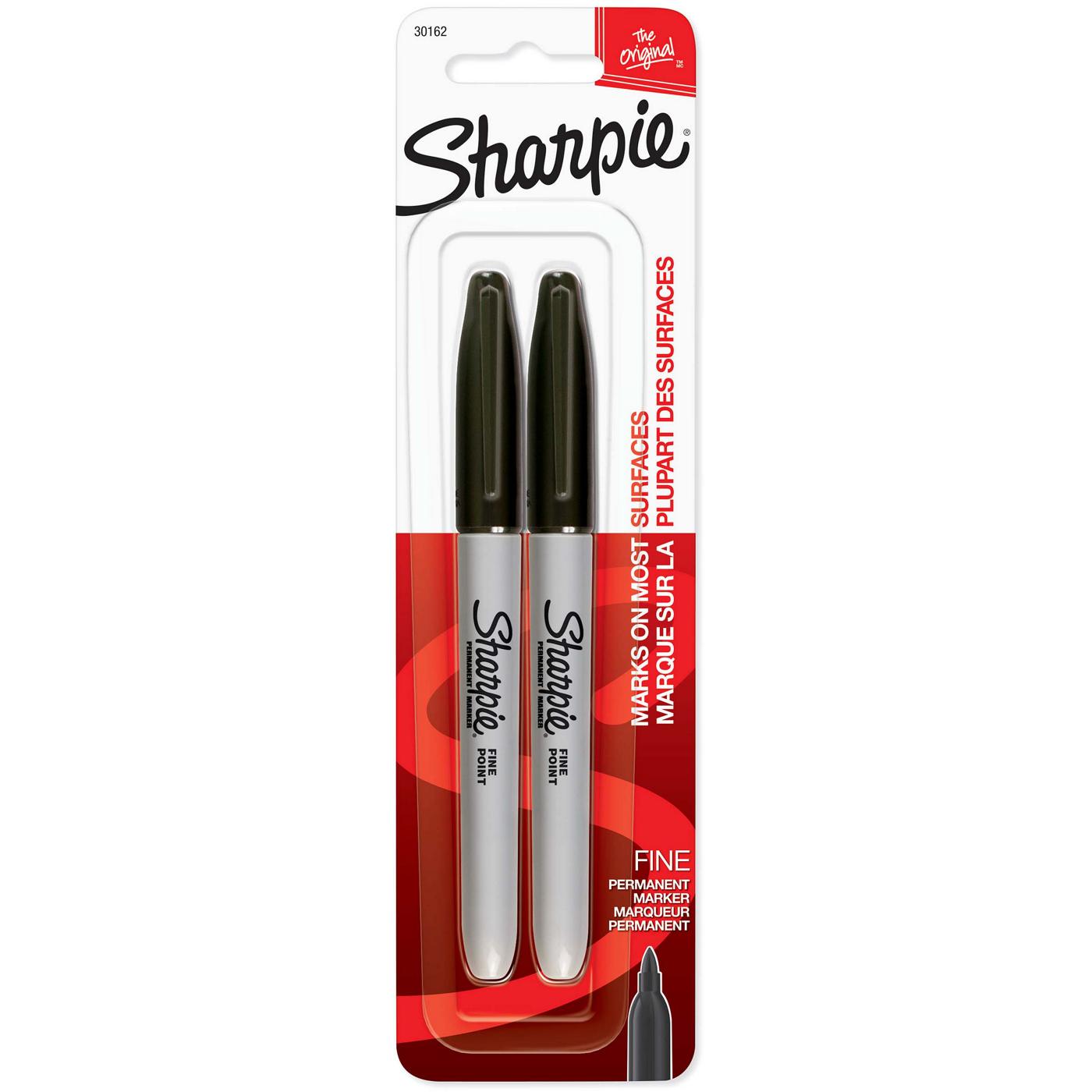 Sharpie Fine Tip Permanent Markers - Black Ink; image 1 of 3