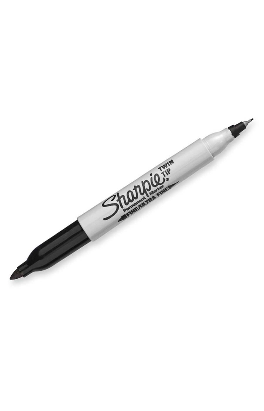 Sharpie Twin Tip Fine & Ultra Fine Black Permanent Markers Shop