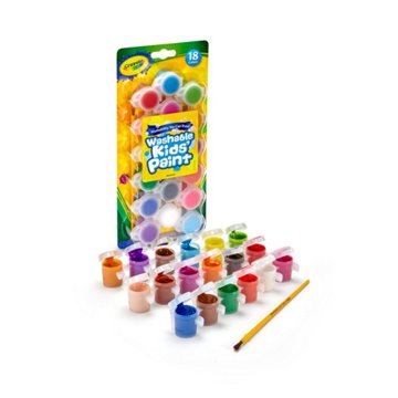 Crayola Kids Washable Paint, 18 pk