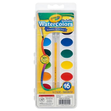 Crayola Washable Watercolors, 16 ct