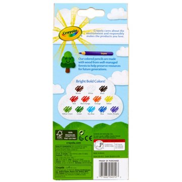 Crayola Pre-Sharpened Colored Pencils, 12 pk