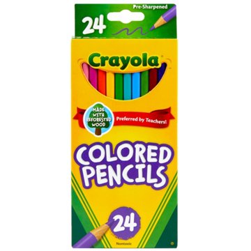 Crayola Pre-Sharpened Colored Pencils, 24 pk