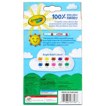 Crayola Fine Line Classic Markers, 10 pk