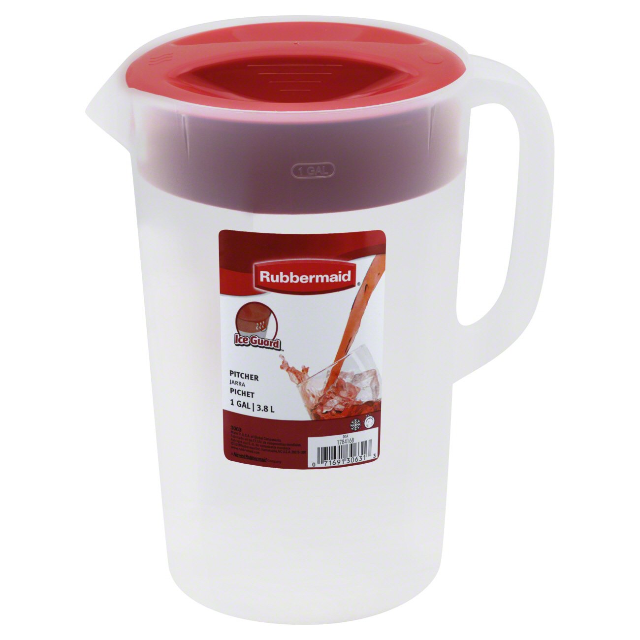 Rubbermaid Pitcher with Ice Guard Shop Pitchers & Dispensers at HEB