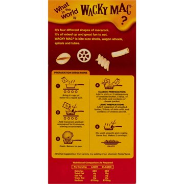 Wacky Mac Kosher Macaroni & Cheese Dinner, 5.5 oz