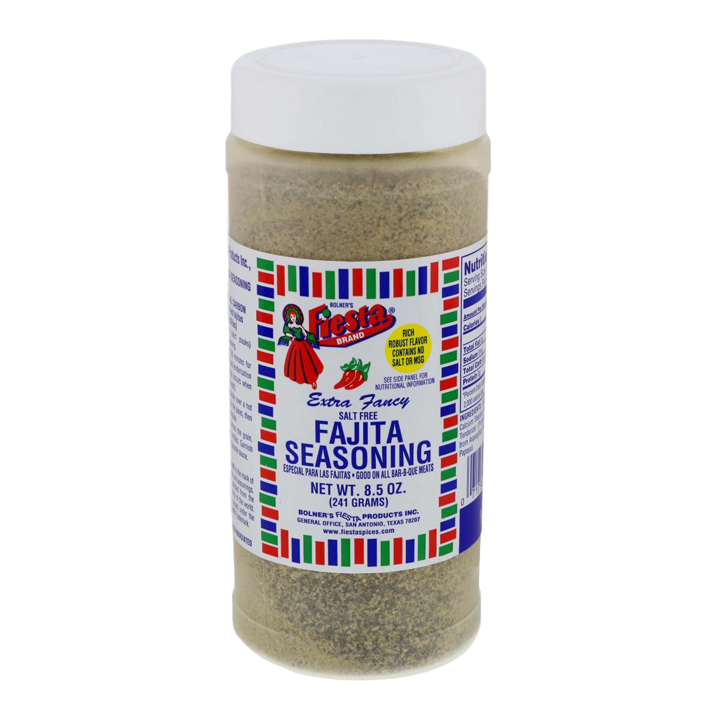 Bolner's Fiesta Salt-Free Fajita Seasoning; image 1 of 2