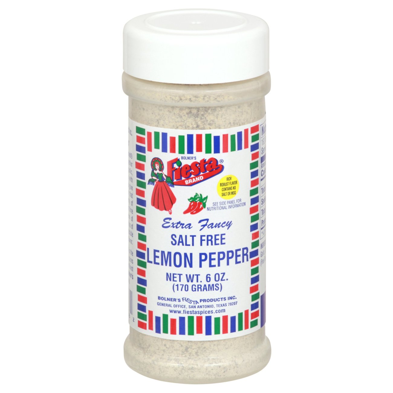 Bolner's Fiesta Salt Free Lemon Pepper - Shop Herbs ...