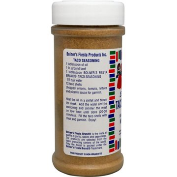 Bolner's Fiesta Taco Seasoning, 4.5 oz