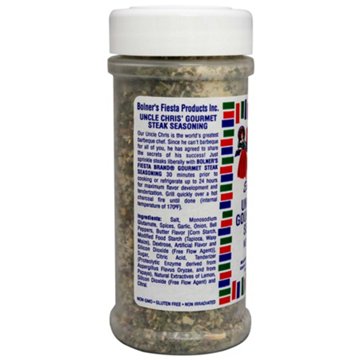 Bolner's Fiesta Uncle Chris' Gourmet Steak Seasoning, 5.5 oz