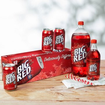 Big Red Soda Glass Bottle, 12 oz