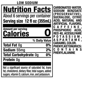 Big Red Zero Soda, 2 L