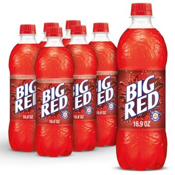 Big Red Soda 6 pk Bottles, 16.9 oz