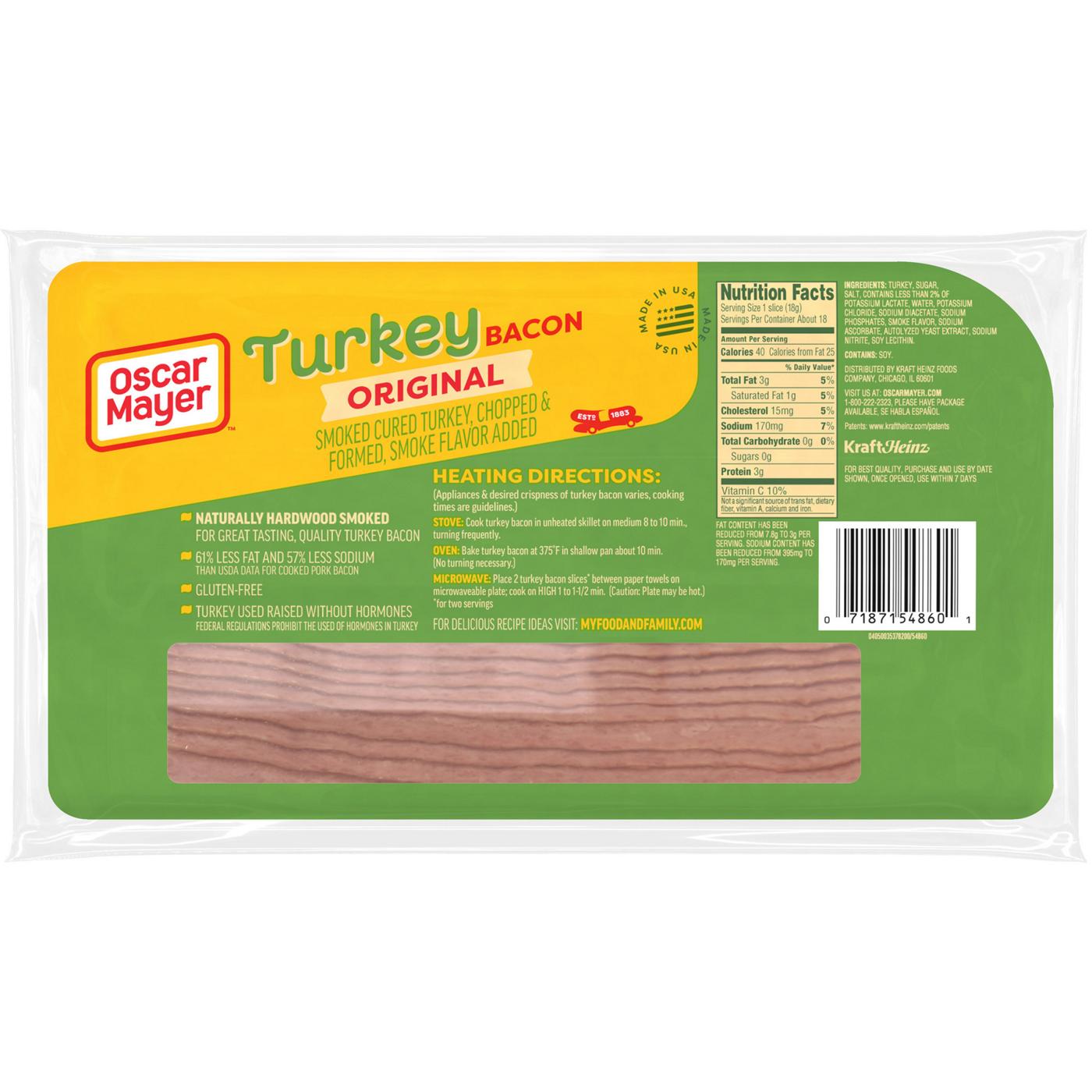 Oscar Mayer Original Turkey Bacon; image 2 of 6