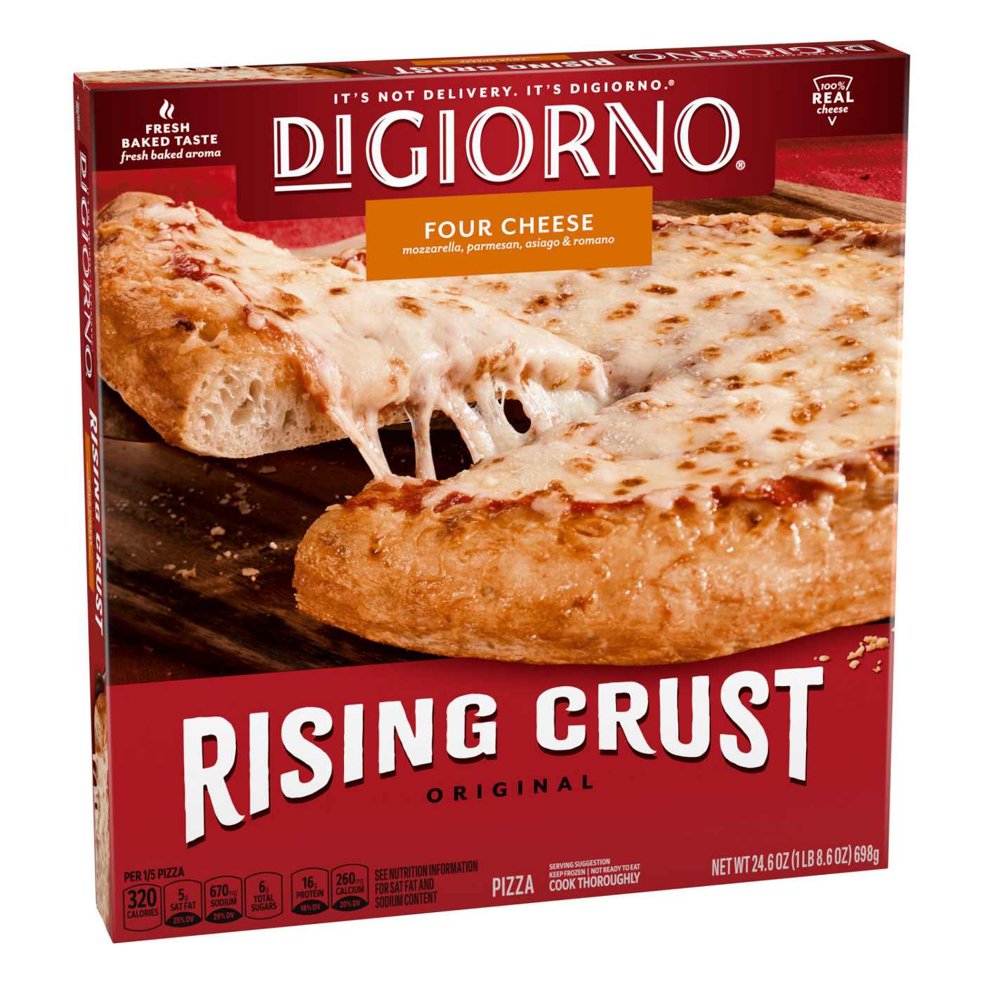 DiGiorno Rising Crust Four Cheese Frozen Pizza; image 2 of 8