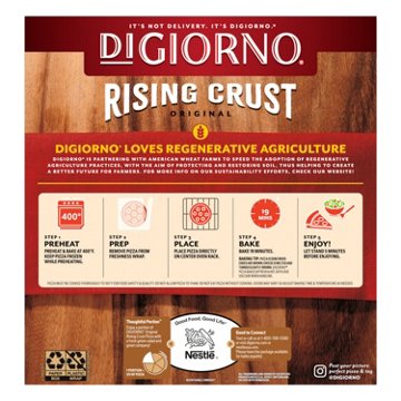 DiGiorno Rising Crust Four Cheese Frozen Pizza, 24.6 oz