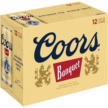 Coors Banquet Beer 12 pk Cans, 12 oz