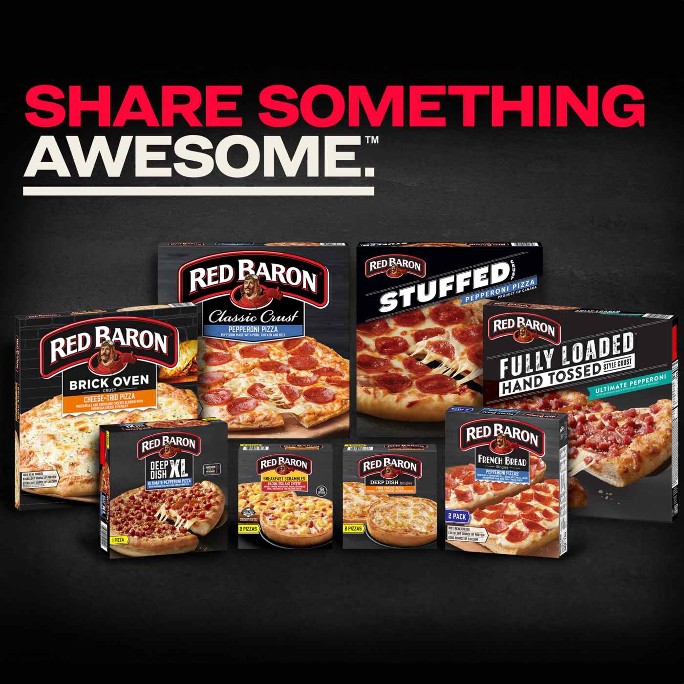 Red Baron Four Cheese Deep Dish Personal Frozen Pizza; image 2 of 10