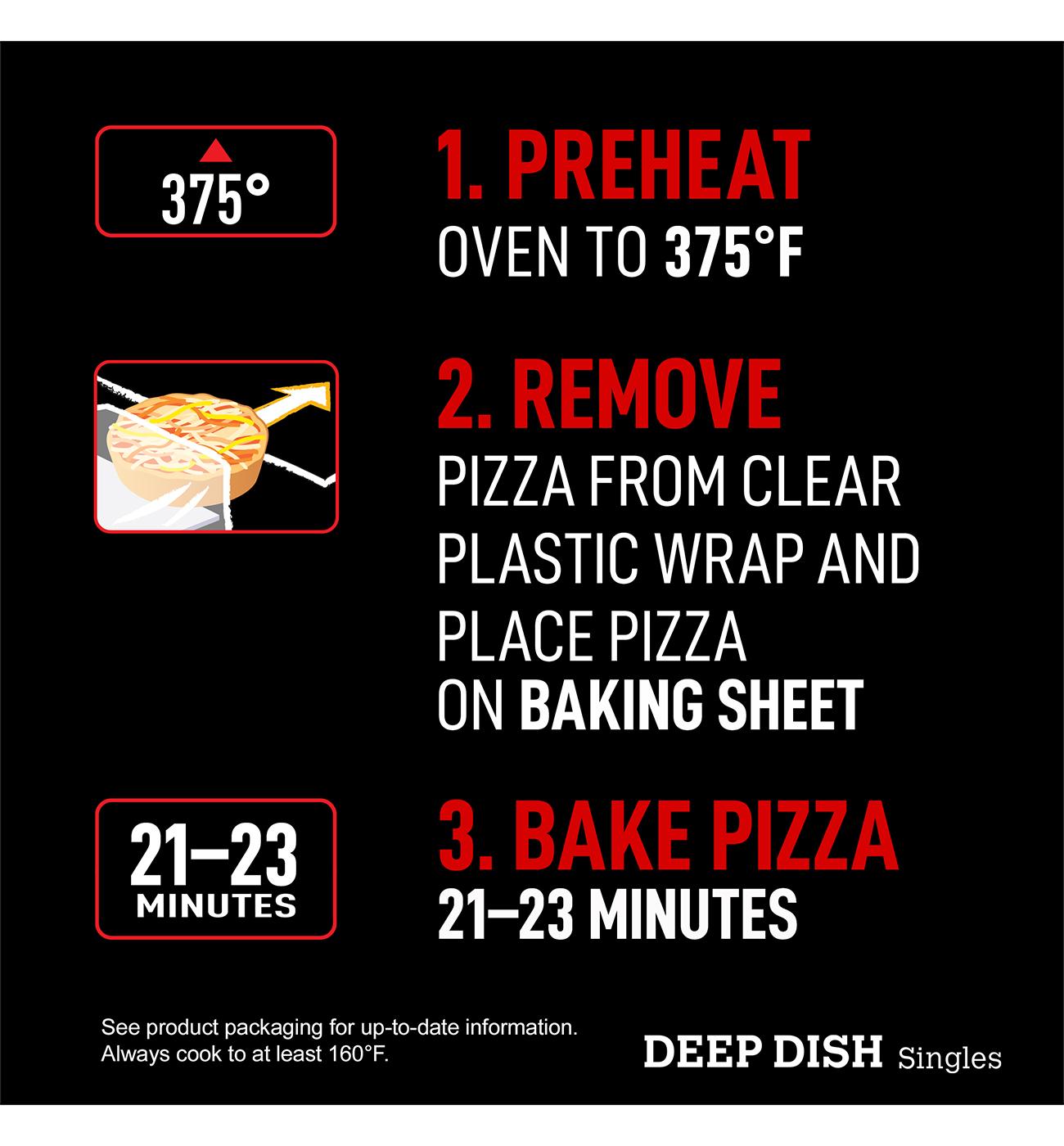 Red Baron Four Cheese Deep Dish Personal Frozen Pizza; image 6 of 7