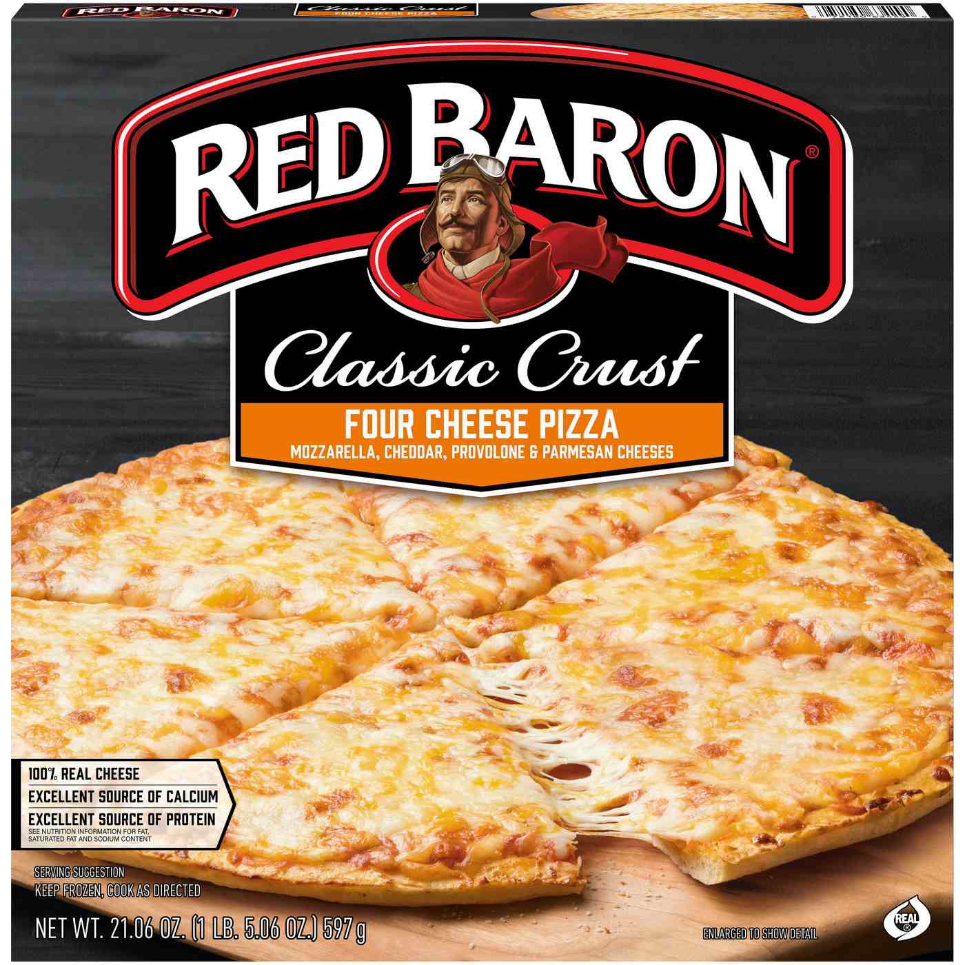 Red Baron Four Cheese Classic Crust Frozen Pizza; image 1 of 10