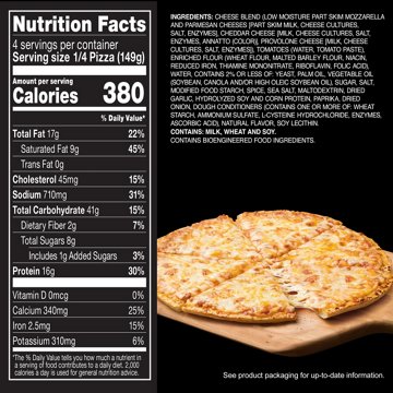 Red Baron Four Cheese Classic Crust Frozen Pizza, 21.06 oz