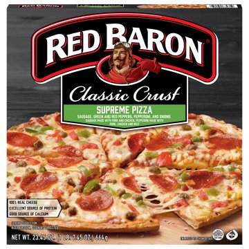 Red Baron Supreme Classic Crust Frozen Pizza, 23.46 oz