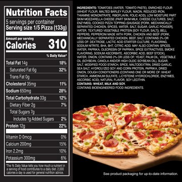 Red Baron Supreme Classic Crust Frozen Pizza, 23.46 oz