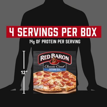 Red Baron Pepperoni Classic Crust Frozen Pizza, 20.61 oz