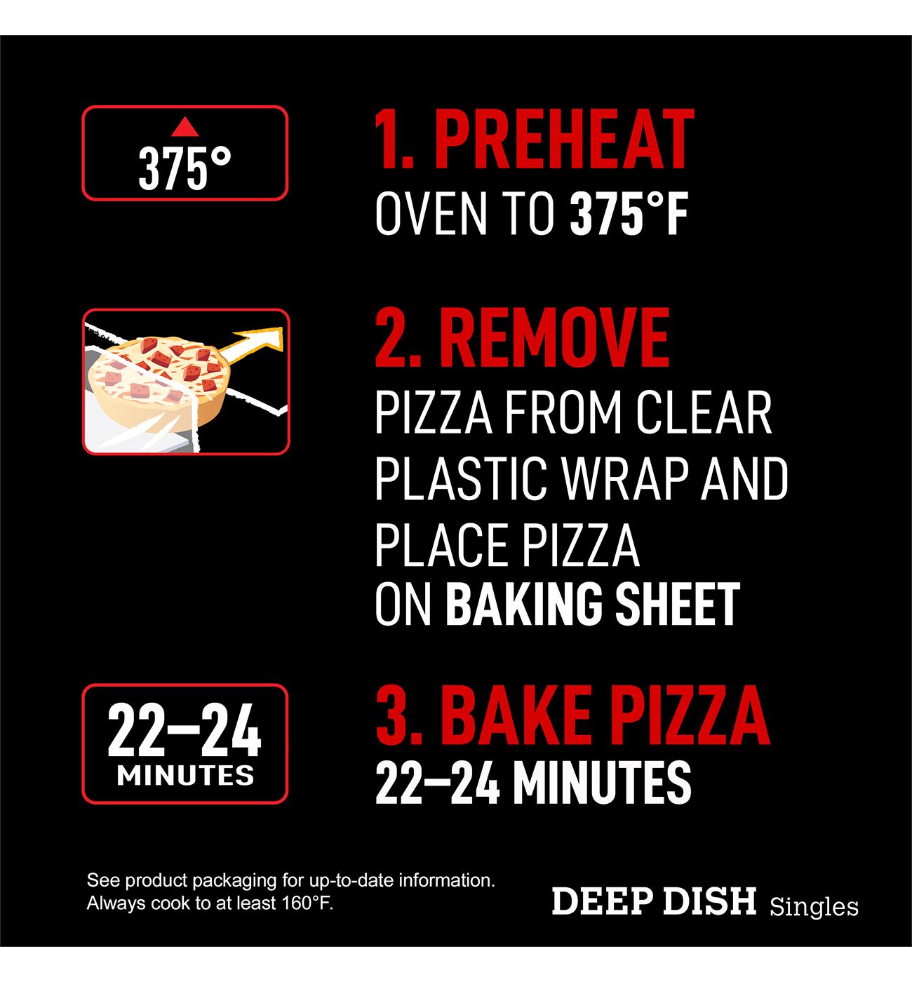 Red Baron Pepperoni Deep Dish Personal Frozen Pizza; image 6 of 10
