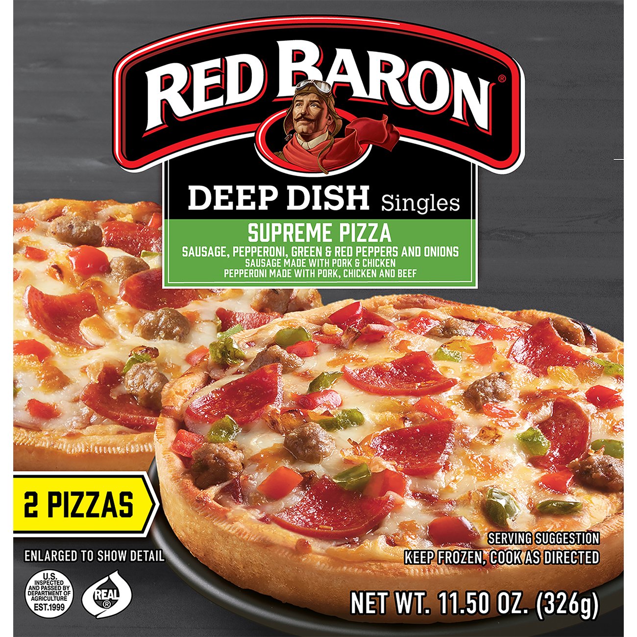 Red Baron Deep Dish Singles Supreme Pizza Shop Pizza At H E B