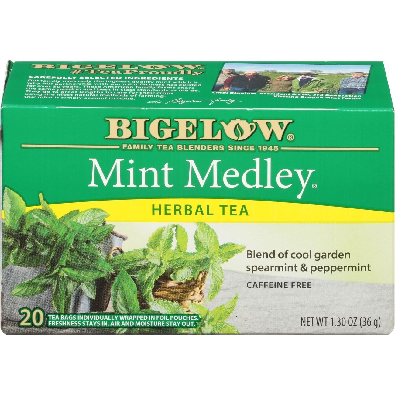 Bigelow Mint Medley Herb Tea Bags Shop Tea at HEB