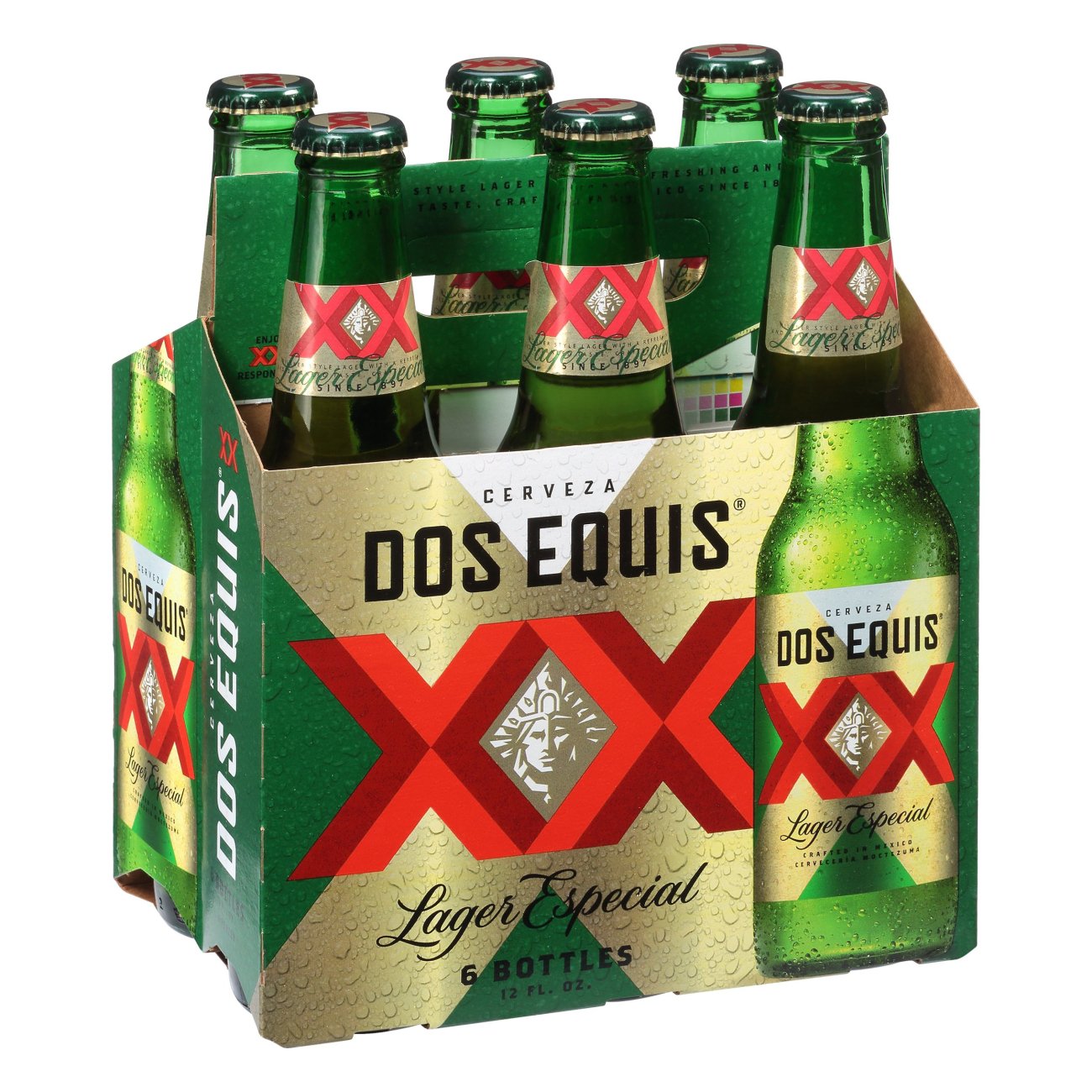 dos equis beer bottle