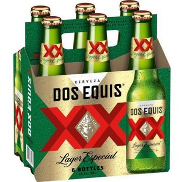 Dos Equis Lager Especial Beer 6 pk Bottles, 12 oz