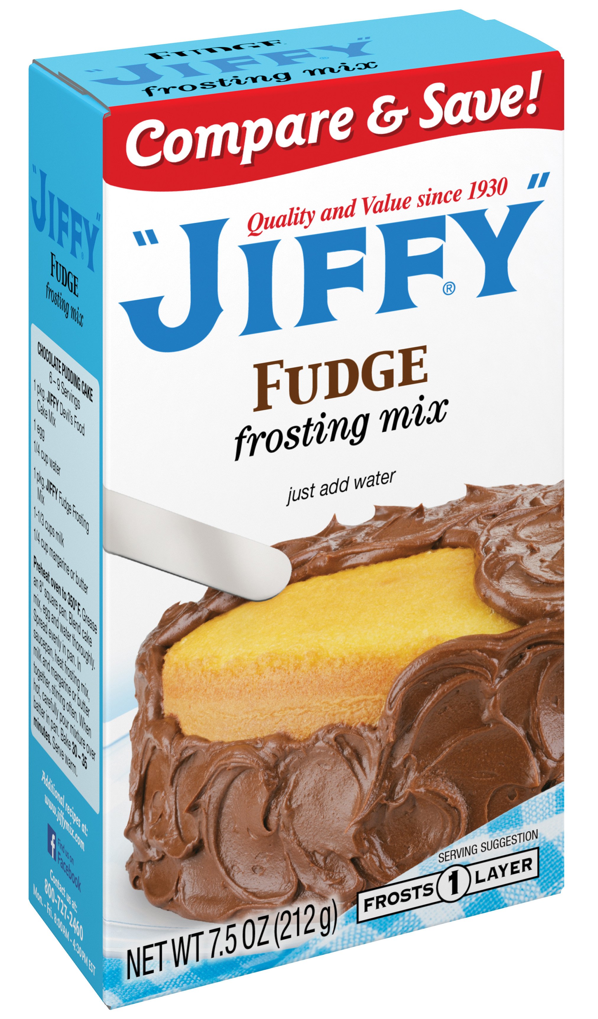 Jiffy fudge frosting mix shop icing decorations at h e b