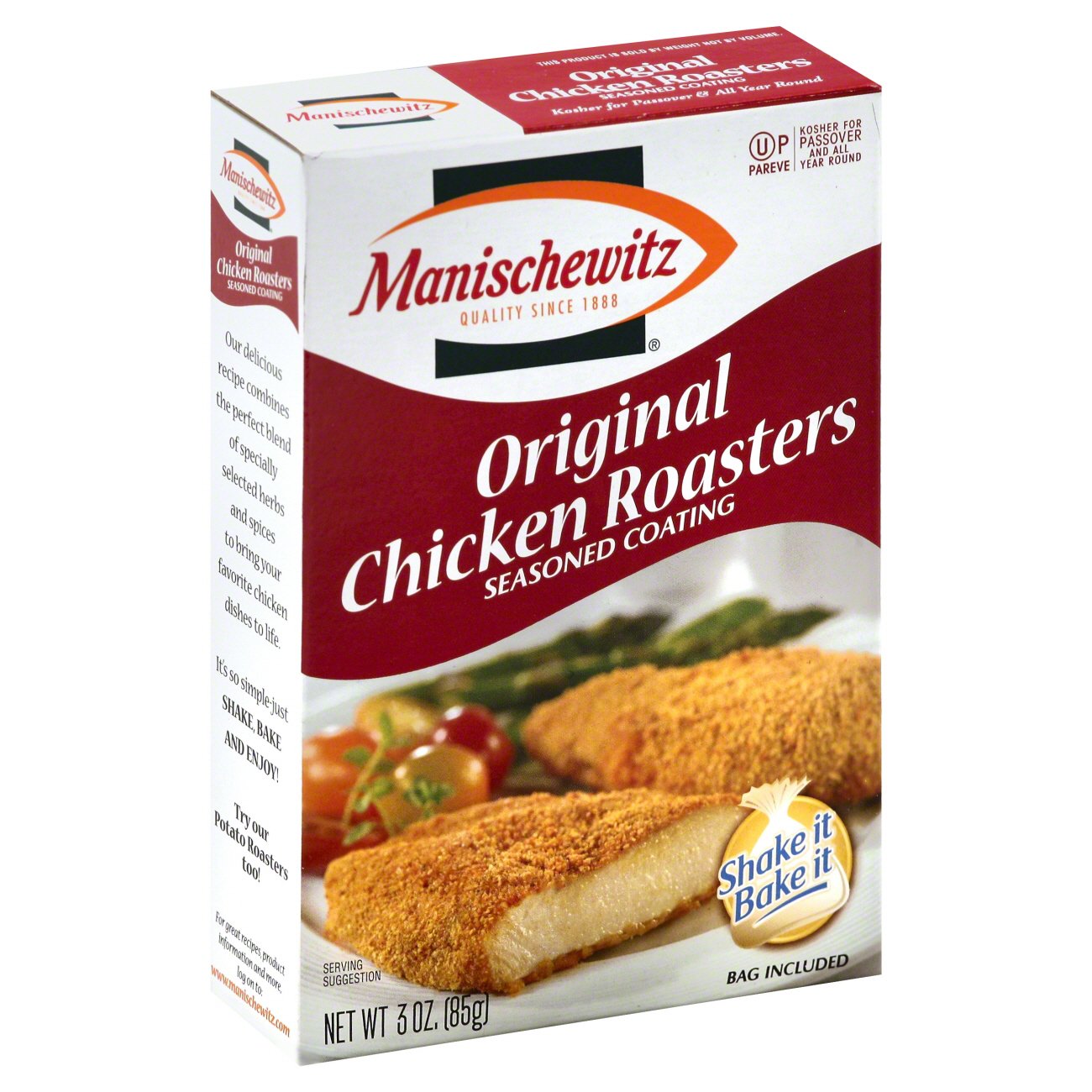 Manischewitz Chicken Roasters Original Seasoned Coating - Shop Breading ...